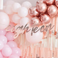 18th Rose Gold Happy Birthday Banner Bunting- 5 Inner Pack