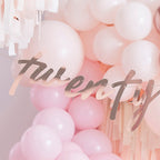 21st Rose Gold Happy Birthday Banner Bunting- 5 Inner Pack