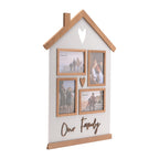 House Shaped Family Collage Photo Frame