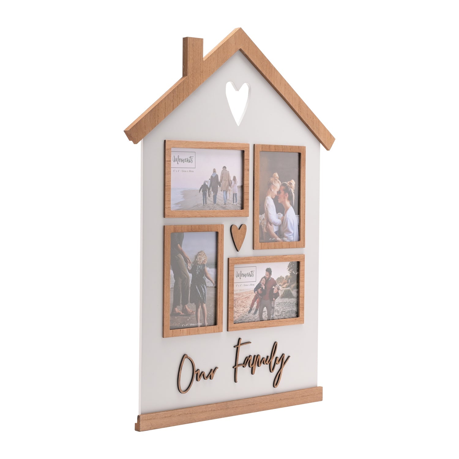 House Shaped Family Collage Photo Frame