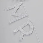 Silver Glitter Mr & Mrs Wedding Bunting - Metallic Perfection