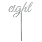 Silver Wedding Table Numbers