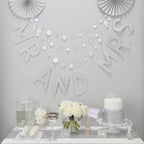 Silver Wedding Table Numbers
