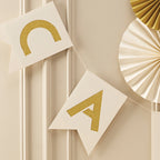 Ivory & Gold Cards Bunting - Metallic Perfection