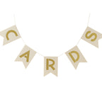 Ivory & Gold Cards Bunting - Metallic Perfection