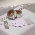 Silver Foiled Washi Tape - Metallic Perfection