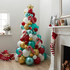 Novelty Candy Cane Balloon Christmas Tree- 5 Inner Pack