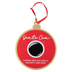 Wooden Santa Cam Hanging Christmas Decoration