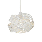 Matt White Ornate Fretwork Layered Light Shade