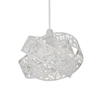 Matt White Ornate Fretwork Layered Light Shade