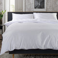The Lyndon Company Mayfair White Cotton Sateen 800TC Duvet Set