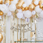 Gold Ombre 4 Number Birthday Candle- 5 Inner Pack