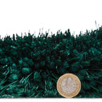 Montana Jewel Green Luxury Shaggy Rug