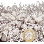 Montana Silver Grey Luxury Shaggy Rug