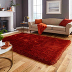 Montana Terracotta Luxury Shaggy Rug