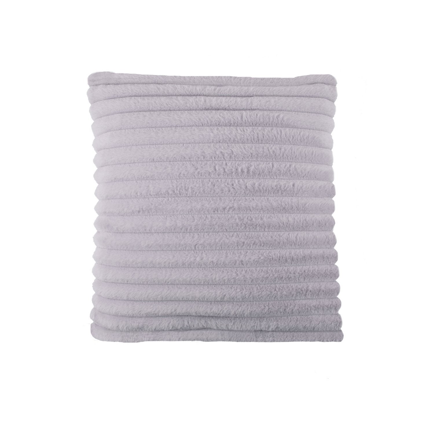 Morritz Grey Faux Fur Cushion (43cm x 43cm)