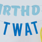Birthday Twat Birthday Bunting Banner Decoration- 5 Inner Pack