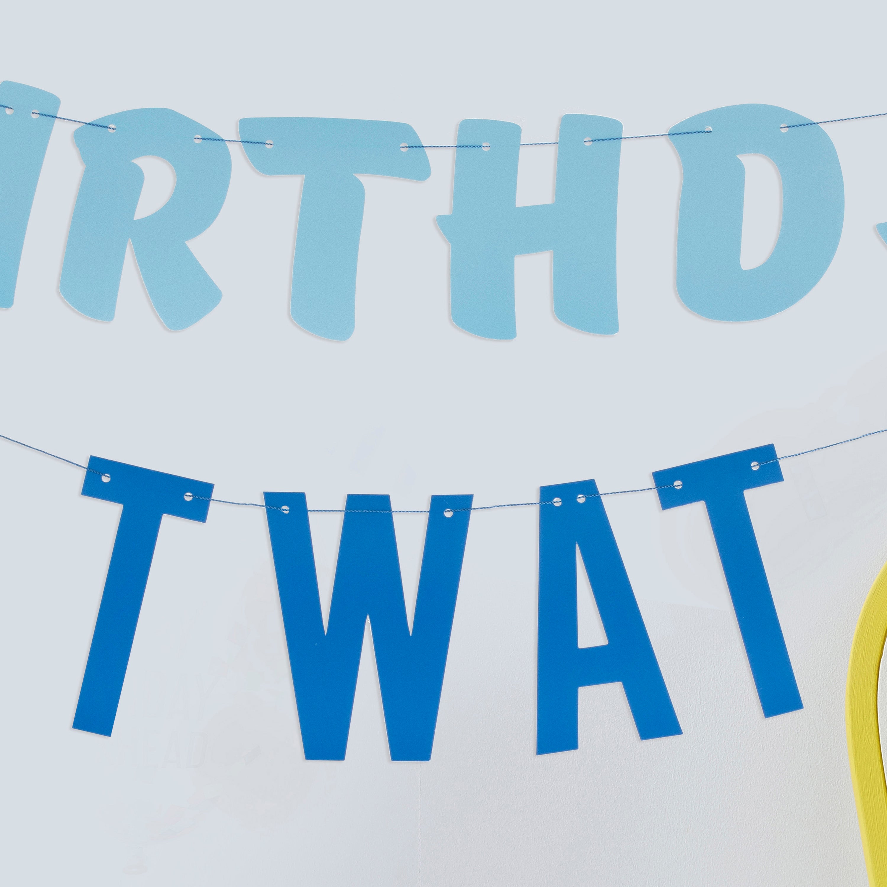 Birthday Twat Birthday Bunting Banner Decoration- 5 Inner Pack