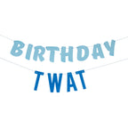 Birthday Twat Birthday Bunting Banner Decoration- 5 Inner Pack