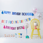 Birthday Twat Birthday Bunting Banner Decoration- 5 Inner Pack