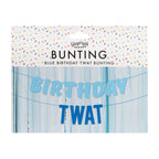 Birthday Twat Birthday Bunting Banner Decoration- 5 Inner Pack