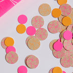 Neon Geometric Table Confetti - Neon Birthday
