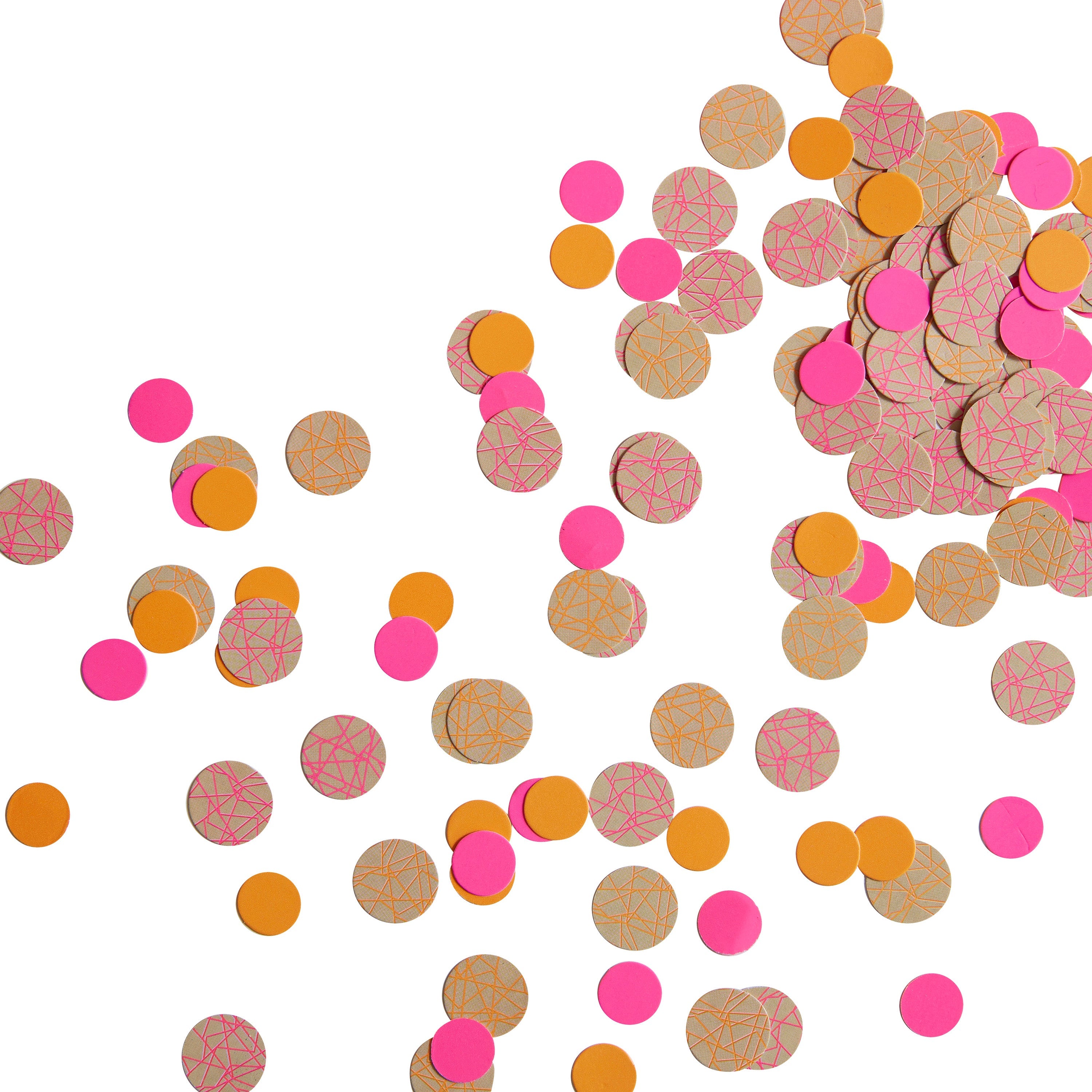 Neon Geometric Table Confetti - Neon Birthday