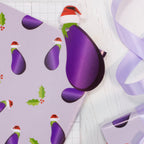 Aubergine Christmas Wrapping Kit - Naughty Christmas- 5 Inner Pack