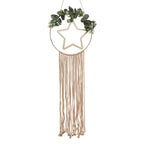 Wooden Hoop and Star Macrame Wall Hanging Wreath- 5 Inner Pack