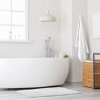 Noodle White Soft Touch Non-Slip Bath Mat