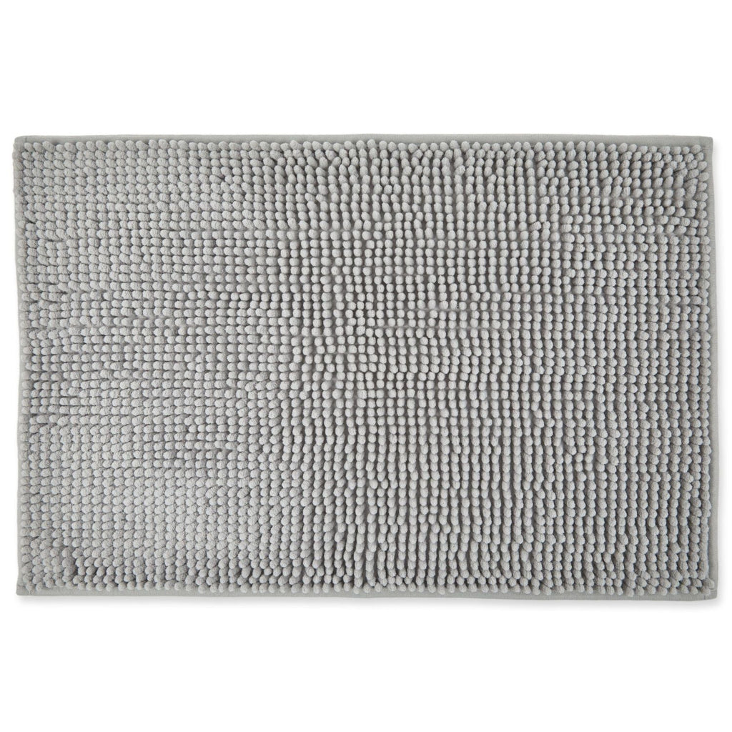 Noodle Silver Soft Touch Non-Slip Bath Mat