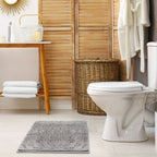 Noodle Silver Soft Touch Non-Slip Bath Mat