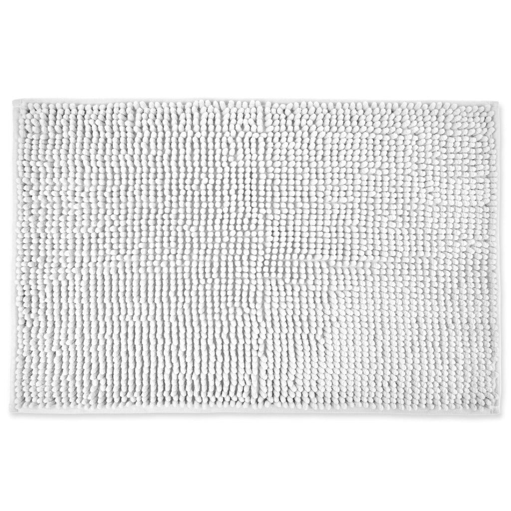 Noodle White Soft Touch Non-Slip Bath Mat