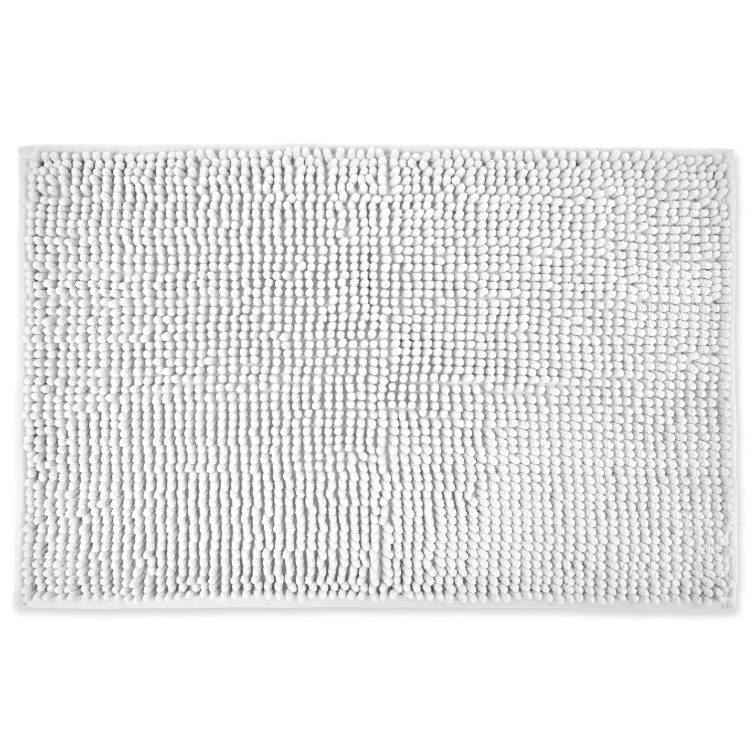 Noodle White Soft Touch Non-Slip Bath Mat