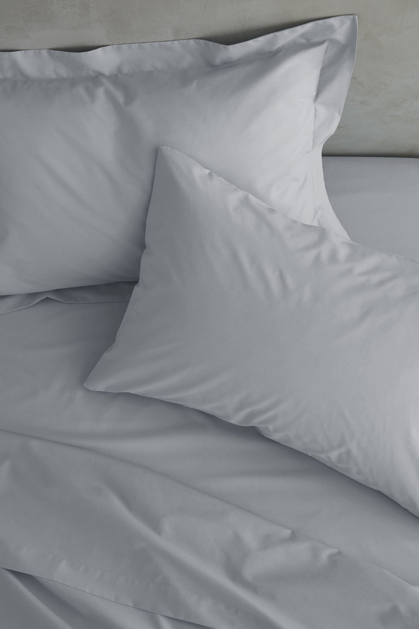 Catherine Lansfield Grey Easy Iron Percale Housewife Pillowcase Pair