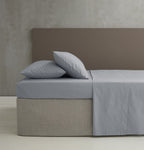 Catherine Lansfield Grey Easy Iron Percale Housewife Pillowcase Pair