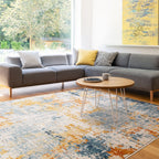 Nova Illusion Ochre Blue NV39 Rug