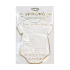 Gold Foiled Baby Shower Prediction Game Cards