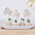 Oh Baby! Baby Shower Cupcake Toppers- 10 Inner Pack