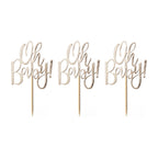 Oh Baby! Baby Shower Cupcake Toppers- 10 Inner Pack