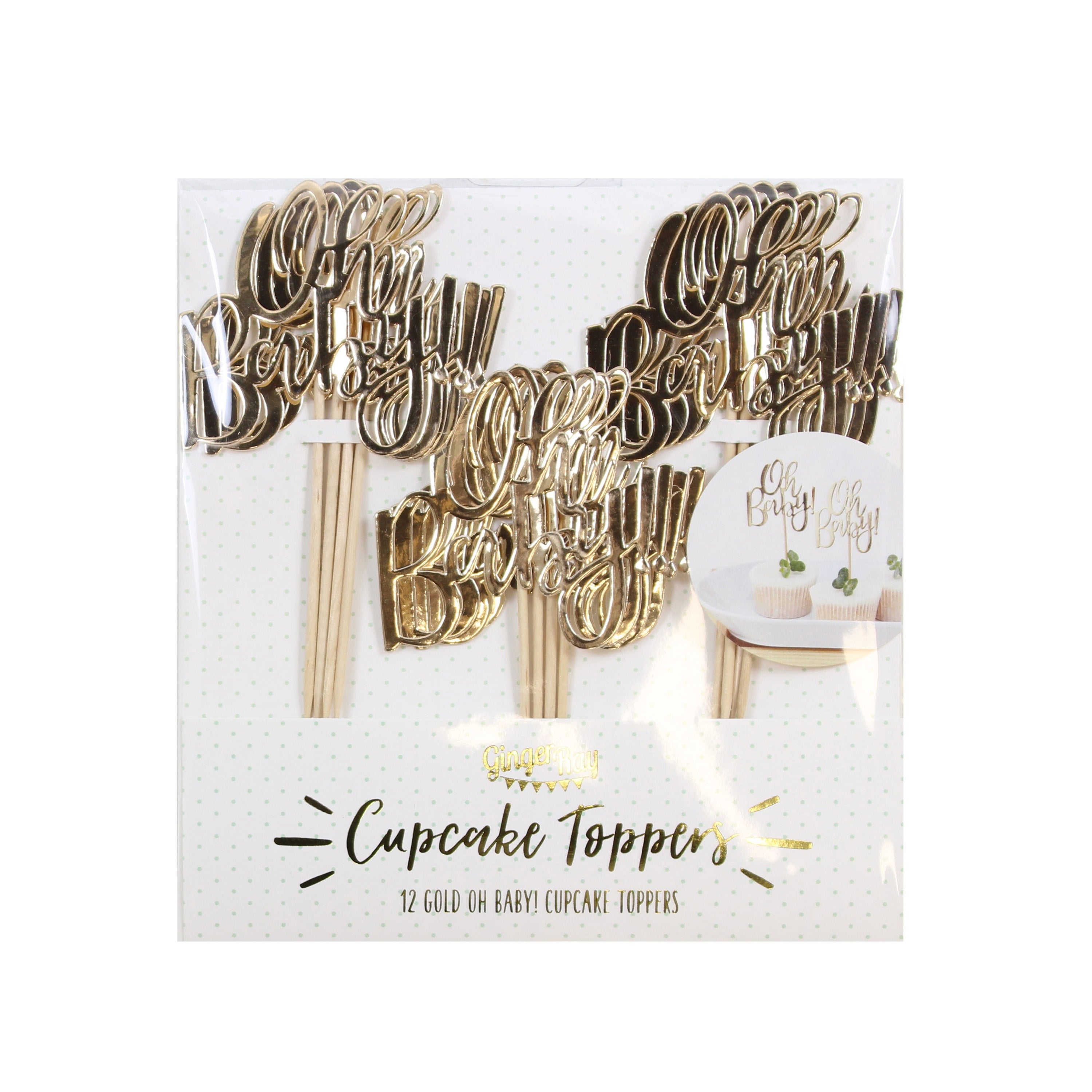 Oh Baby! Baby Shower Cupcake Toppers