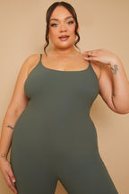 Built-In Bra Strappy Sculpt and Control Unitard