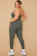 Built-In Bra Strappy Sculpt and Control Unitard