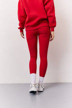 Red High Waisted Sculpt and Control Leggings