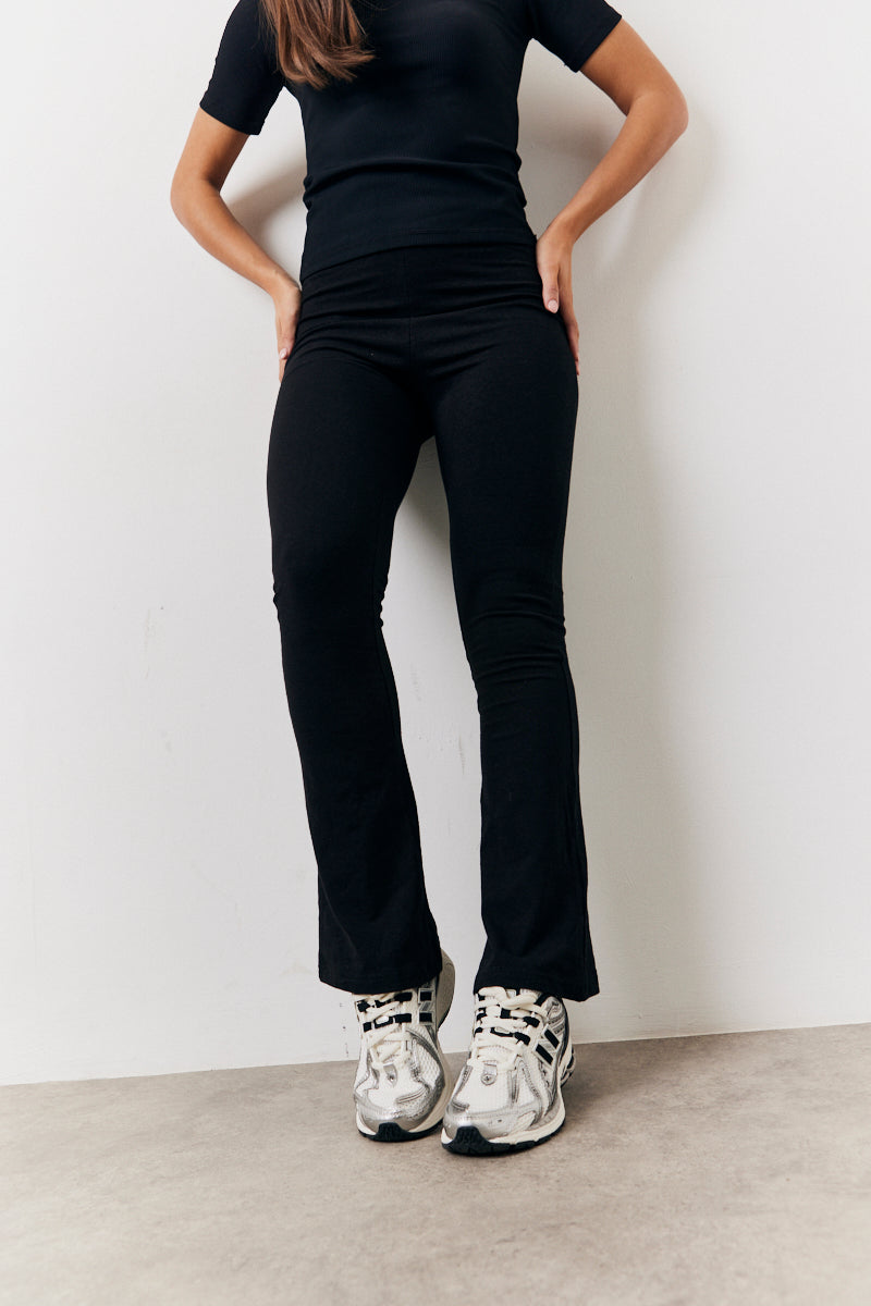 Black 2 Pack Jersey Kickflare and Legging