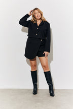 Tailored Wrap Mini Skort
