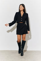 Tailored Wrap Mini Skort