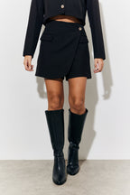 Tailored Wrap Mini Skort