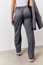 Charcoal Elastic Waist Back Trouser