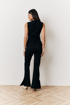 Occasion Black Flare Trousers